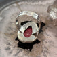 Sterling Silver Southwestern Style Teardrop Thulite Ring Size 9.75 For Women