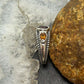 Carolyn Pollack Sterling Silver Faceted Citrine & Tourmaline Ring Size 5.25 For Women