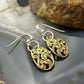 Carolyn Pollack Brass & Sterling Silver Swirl Dangle Earrings For Women