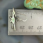 Vintage Silver Native American Roadrunner w/Turquoise Dangle Earrings For Women
