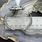 Sterling Silver Southwestern Style Large Oval Charoite Decorated Bracelet For Women