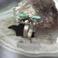 Sterling Silver Southwestern Style 2 Sonora Gold Turquoise Adjustable Ring For Women #5