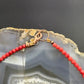 Southwestern Style Copper Navajo Pearl w/Red Coral Beads 18" Necklace For Women
