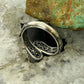 Carolyn Pollack Sterling Silver Faceted Amethyst Doublet Bypass Ring Size 8 For Women
