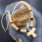 Vintage Native American Shell Beads & Jasper w/ Bird Pendant Necklace For Women