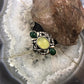 Carolyn Pollack Sterling Silver Oval Moonstone Doublet w/2 Malachite Ring Size 8.5 For Women