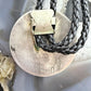 Vintage Hopi Native American Sterling Silver Man in the Maze Bolo Tie For Men
