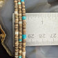 Vintage Native American 3 Strands Heishi Beads &Turquoise 26" Necklace For Women