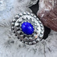 Carolyn Pollack Sterling Silver Lapis Decorated Ring Size 8 For Women