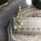 Carolyn Pollack Sterling Silver Tiny Amazonite Cube Bead Chandelier Dangle Earrings For Women