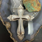 1998 Vintage Towle Sterling Silver Religious Cross Christmas Ornament
