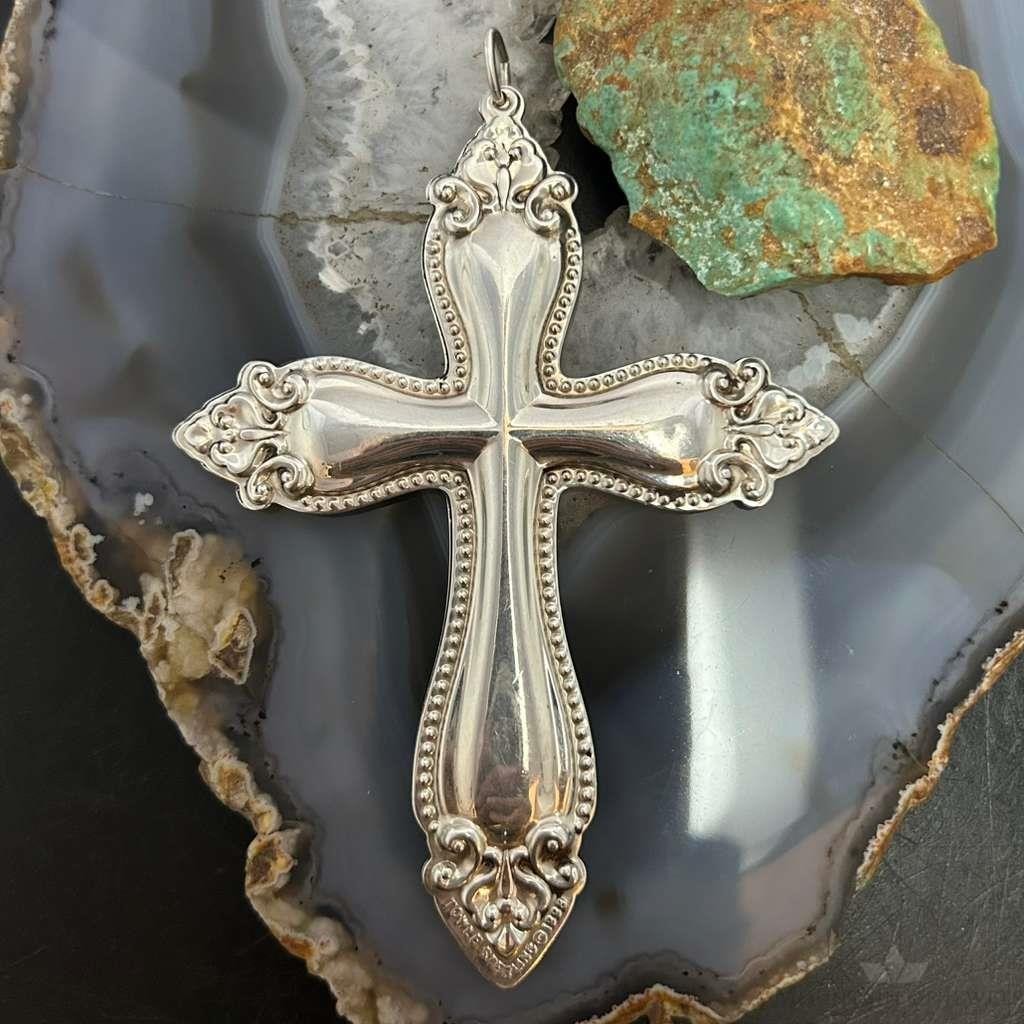 1998 Vintage Towle Sterling Silver Religious Cross Christmas Ornament