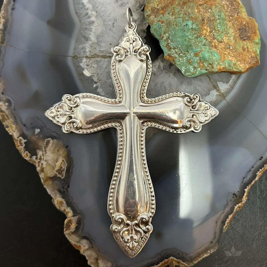 1998 Vintage Towle Sterling Silver Religious Cross Christmas Ornament