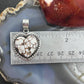 Sterling Silver Southwestern Style Wild Horse Decorated Heart Pendant For Women