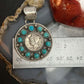 Genuine 1943 90% Silver Mercury Dime Coin Mohave Turquoise Unisex Pendant