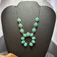Sterling Silver Southwestern Style Mohave Turquoise Naja Necklace For Women