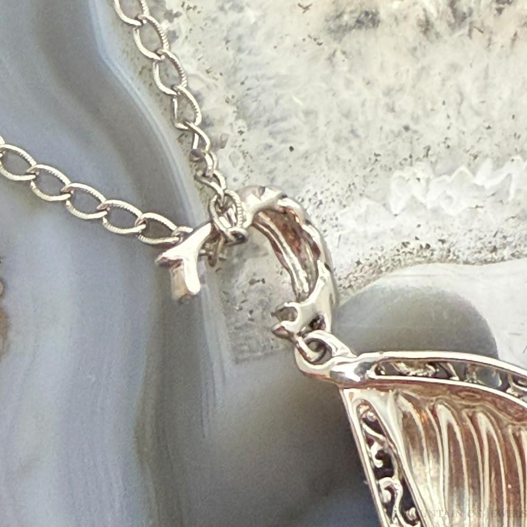 Carolyn Pollack Sterling Silver Swirl Decorated Enhancer 16" Necklace For Women