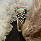 Carolyn Pollack Southwestern Style Sterling Silver Purple Spiny Oyster & Green Turquoise Ring For Women