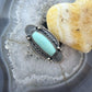 Michael Calladitto Native American Sterling Silver Turquoise Ring Size 8 For Women
