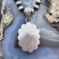 Sterling Silver Southwestern Style Oval Emerald Decorated Pendant For Women