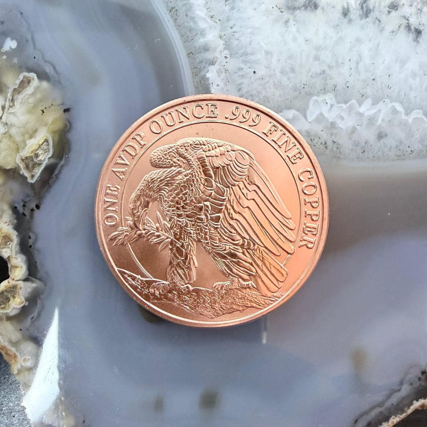 New Tube of 20 One AVDP Ounce .999 Fine Copper "Don't Tread On Me" Rounds Mint