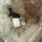 Carolyn Pollack Sterling Silver Multi Stone Decorated Ring Size 6.5 For Women