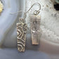 Cheyenne Custer Native American Sterling Silver Trapeze Tufa Cast Dangle Earrings For Women