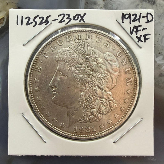 US 1921-D 90% Morgan Silver Dollar VF-XF a Must Have #112525-23OX