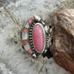Carolyn Pollack Southwestern Style Sterling Silver Inlay Rhodonite & MOP Ring For Women