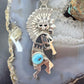 Alonzo Mariano Native American Sterling Silver Turquoise Unisex Kokopelli Kachina Dancer Pendant