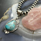 Sterling Silver Southwestern Style Teardrop Turquoise Decorated Pendant For Women