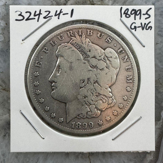 1899-S US Morgan Silver Dollar G-VG #32424-1GO