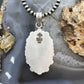Sterling Silver Southwestern Style Turquoise Decorated Cluster Pendant For Women