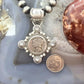 1940 Genuine 90% Silver US Mercury Dime Decorated Unisex Pendant