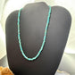 Sterling Silver 4mm Rounded Turquoise Beads 16" Necklace For Women