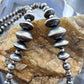 Sterling Silver Southwestern Style 2-12mm Navajo Pearl Bead 18"- 20" Necklace #2