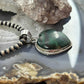 Sterling Silver Southwestern Style Malachite Heart Pendant For Women
