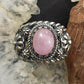 Carolyn Pollack Vintage Southwestern Style Sterling Silver Oval Kunzite Decorated Ring For Women
