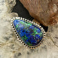 Sterling Silver Southwestern Style Teardrop Azurite Ring Size 10.5 For Women