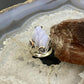 Carolyn Pollack Sterling Silver Spiral Blue Lace Agate Decorated Ring For Women