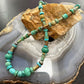 Carolyn Pollack Sterling Silver Turquoise Beads and Disk 16"-19" Necklace For Women