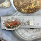 Sterling Silver Southwestern Style Peanut Obsidian Decorated Pendant For Women