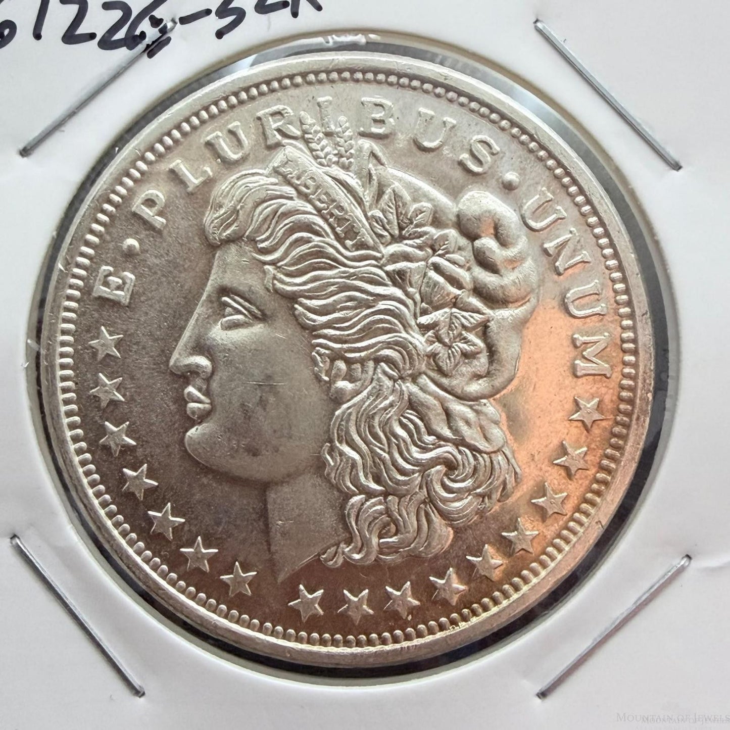 1.0 Troy Ounce .999 Pure Silver Morgan Design Round Silver Trade Unit #61226-5LX