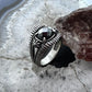 Carolyn Pollack Sterling Silver Faceted Rounded Rectangle Onyx Ring For Women