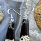 Sterling Silver Elongated Trapeze Plum Root Jasper Slab Dangle Earrings For Women #222