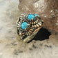 Carolyn Pollack Vintage Southwestern Style Sterling Silver Sleeping Beauty Turquoise Ring For Women