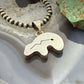 Vintage Native American Silver Fetish Bear Pendant For Women