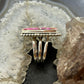 Sterling Silver Southwestern Style Square Dahlia Ring Size 6.75 For Women