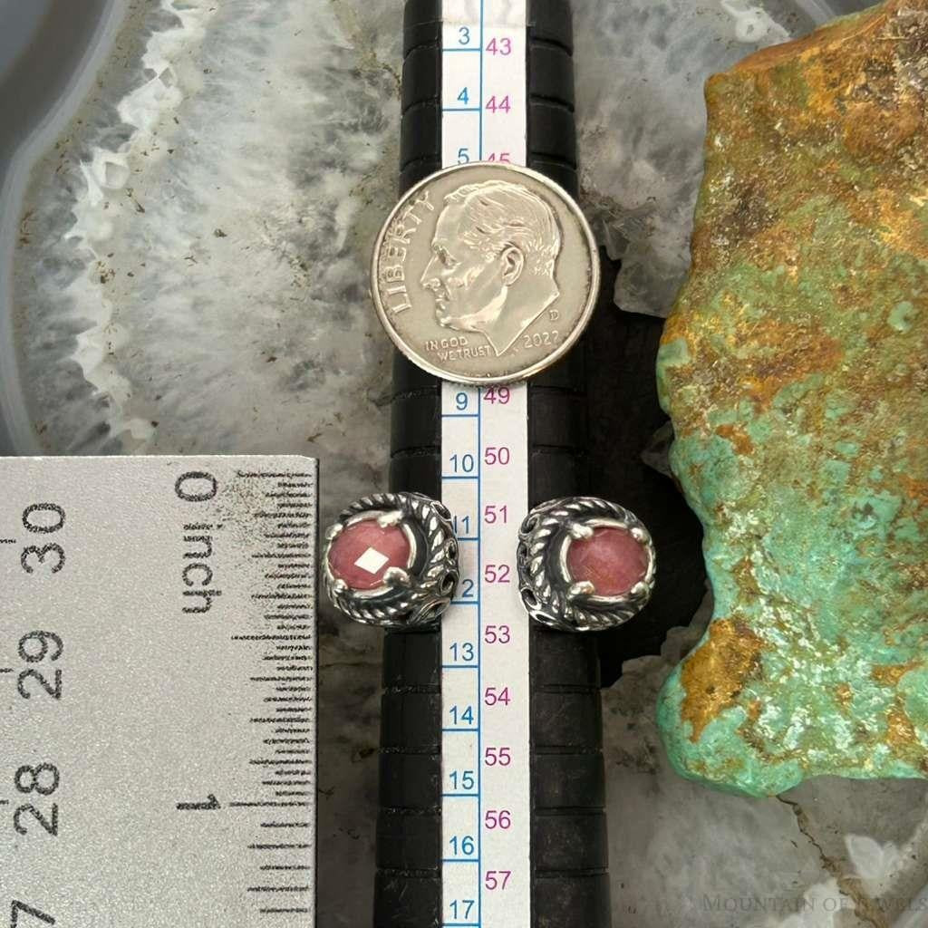 Carolyn Pollack Sterling Silver Faceted Rhodochrosite Doublet Ring Size 6 For Women