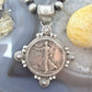 1936 Genuine 90% Silver US Walking Liberty Half Dollar Decorated Unisex Pendant